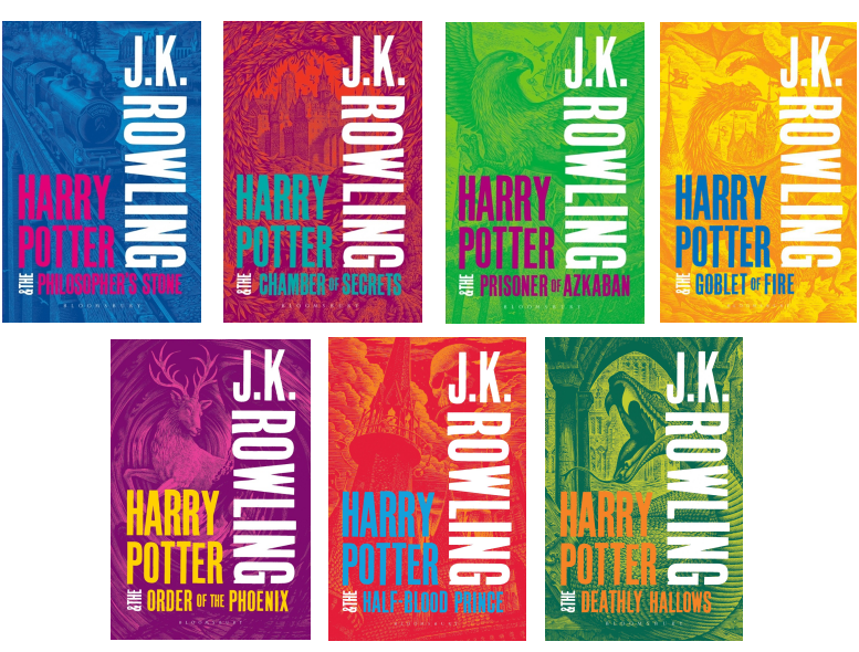 harry potter book covers british