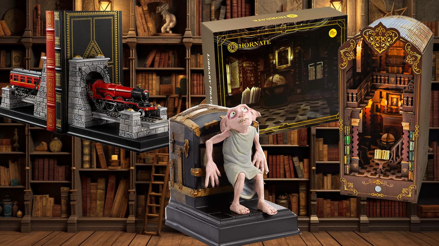 Charm Your Bookshelf: A Selection of Enchanting Harry Potter Bookends