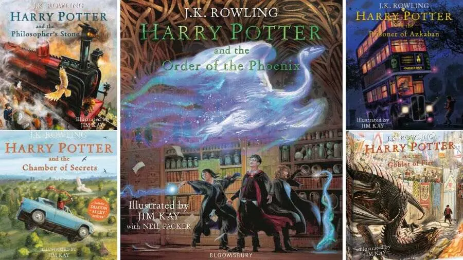 harry potter book covers british