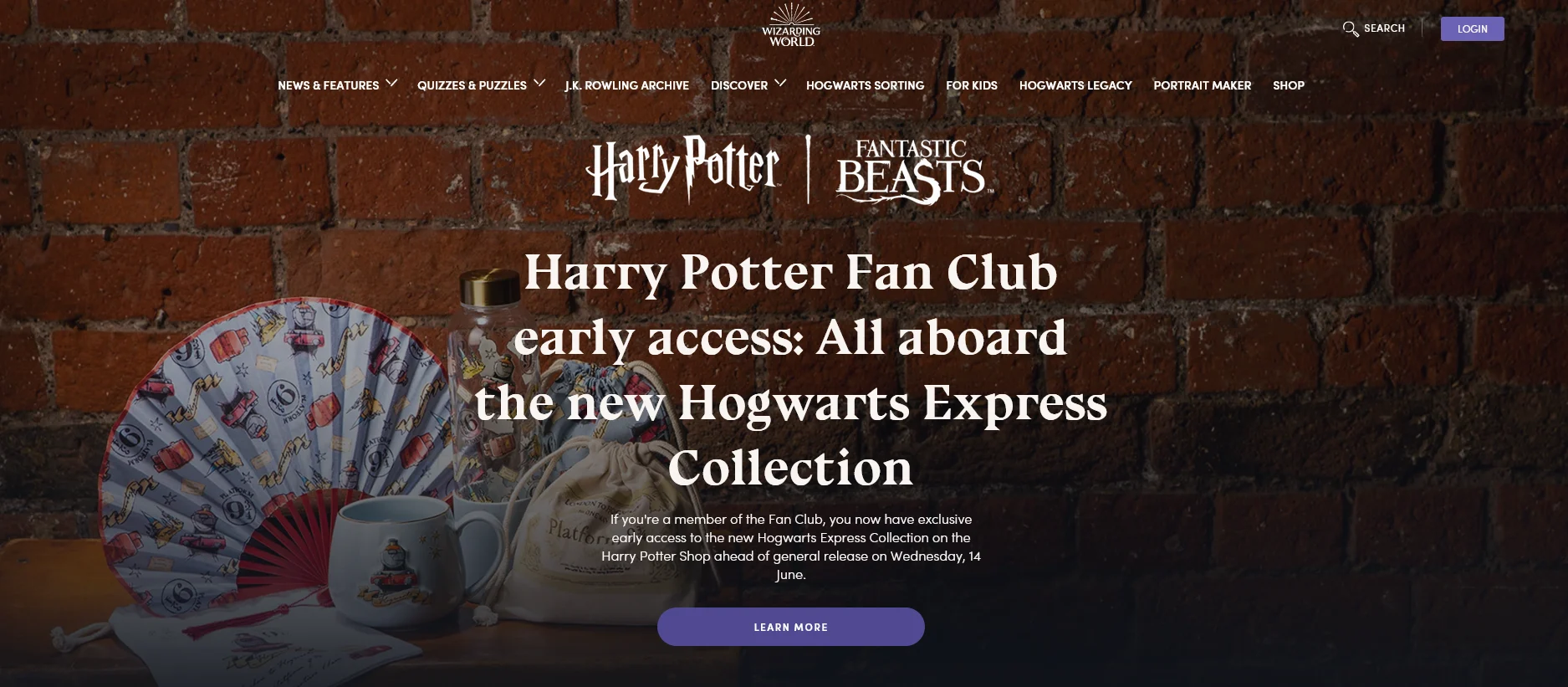 The official Harry Potter Fan Club - Join today